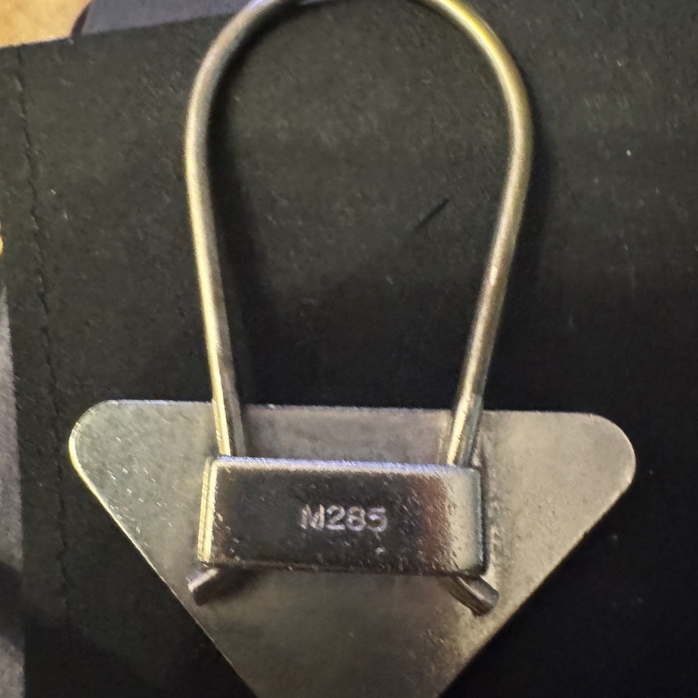 Prada Red Logo Triangle Keychain - Picture 3 of 5